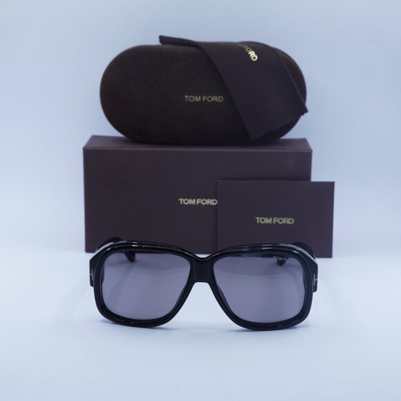 Tom Ford Lyle FT0837-N 01C Square Sunglasses - Black/Grey main image 9